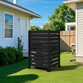 Veikous Versatile Diy Wood Privacy Screen Fence Outdoor Screen For Hard Surfaces Soil Dual Setup Modes