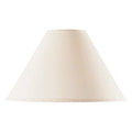 Vertical Conical Off White Linen Hardback Lamp Shade