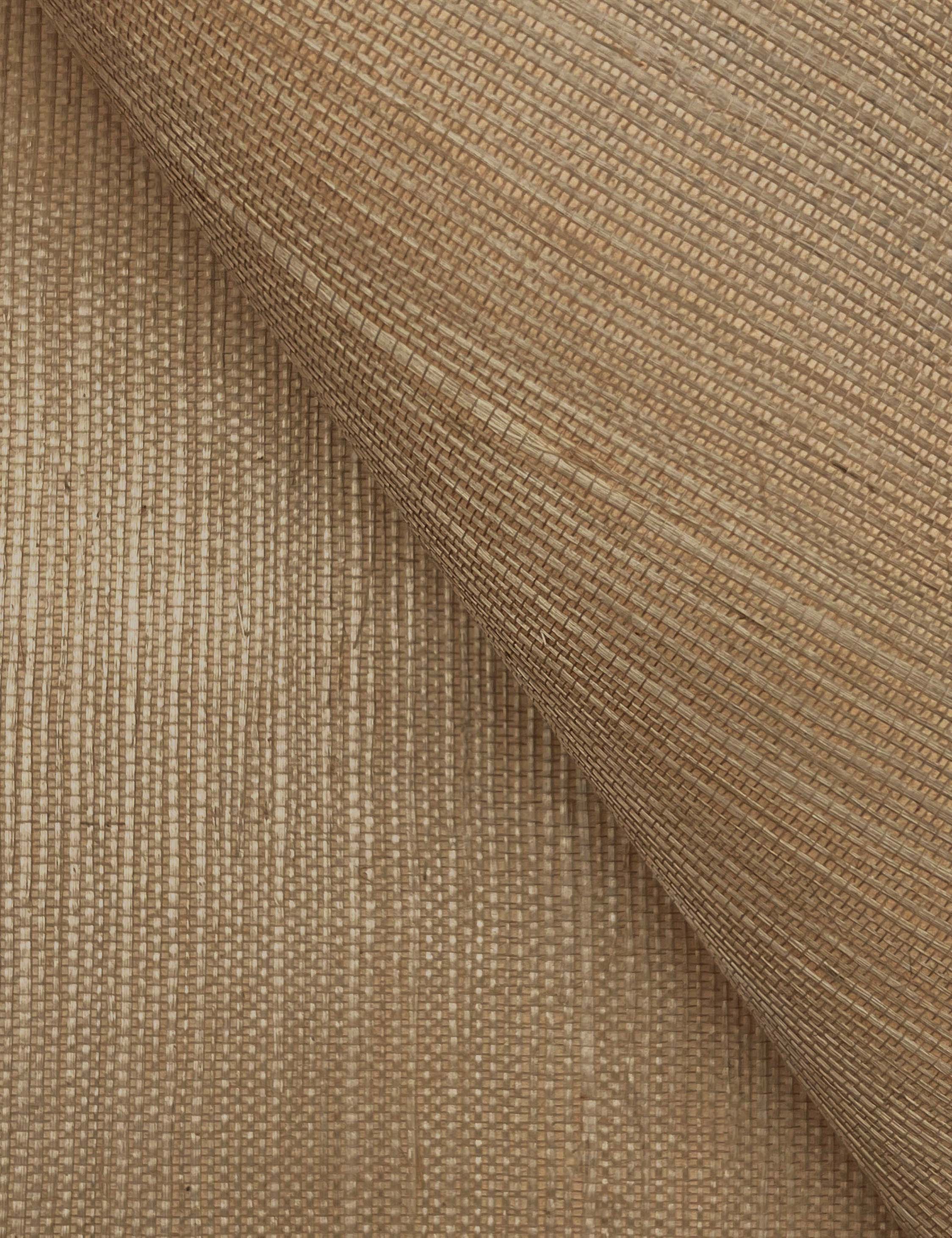 Beale Grasscloth Wallpaper Swatch, Dove