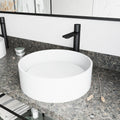 Vigo Anvil Matte Stone Vessel Bathroom Sink And Gotham Faucet In Matte Black