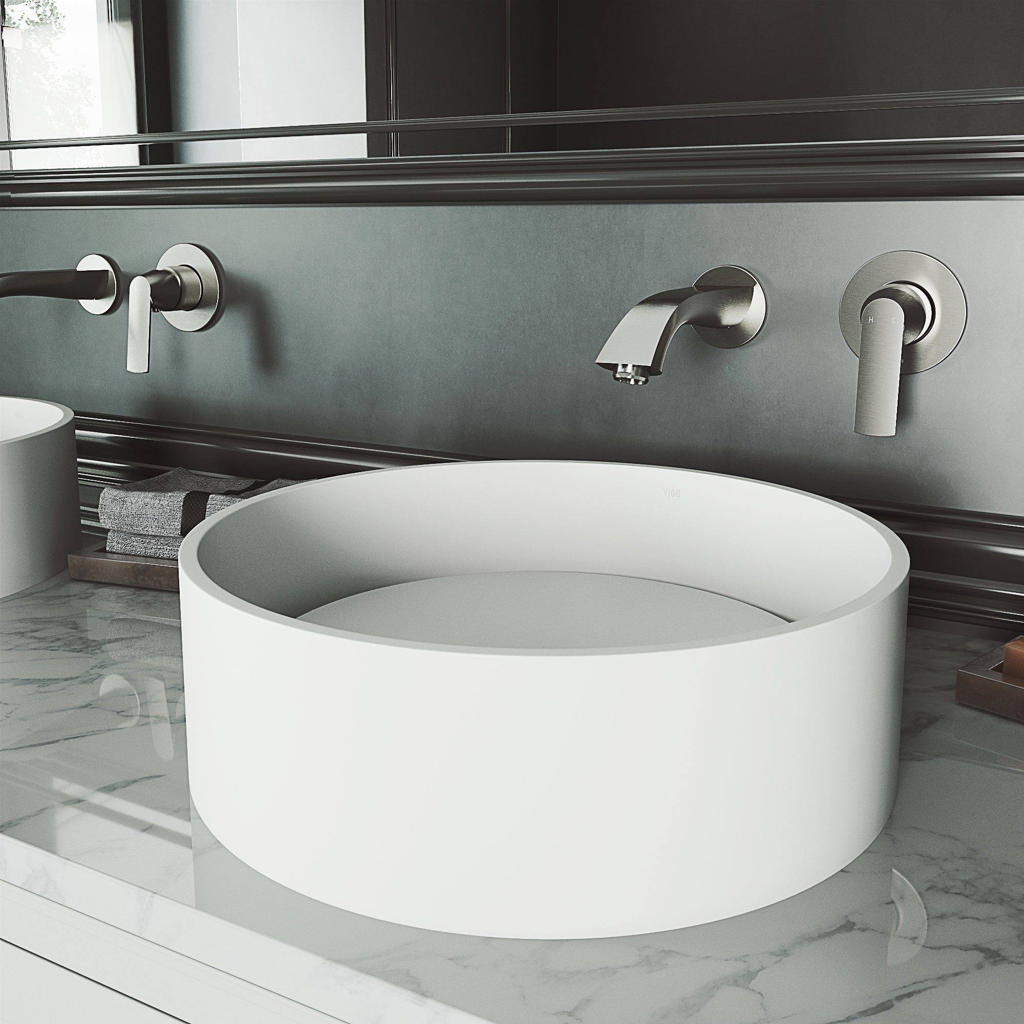 Vigo Anvil Matte Stonetm Vessel Bathroom Sink
