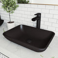Vigo Black Sottile Matteshelltm Vessel Bathroom Sink