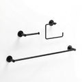 Vigo Cass 3 Piece Bathroom Hardware Accessory Set With 24 In. Towel Bar Toilet Paper Holder Hand Towel Holder