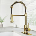 Vigo Edison Matte Black Pull Down Spray Kitchen Faucet