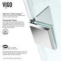 Vigo Frameless Square Clear Shower Enclosure And Base 32 X 32