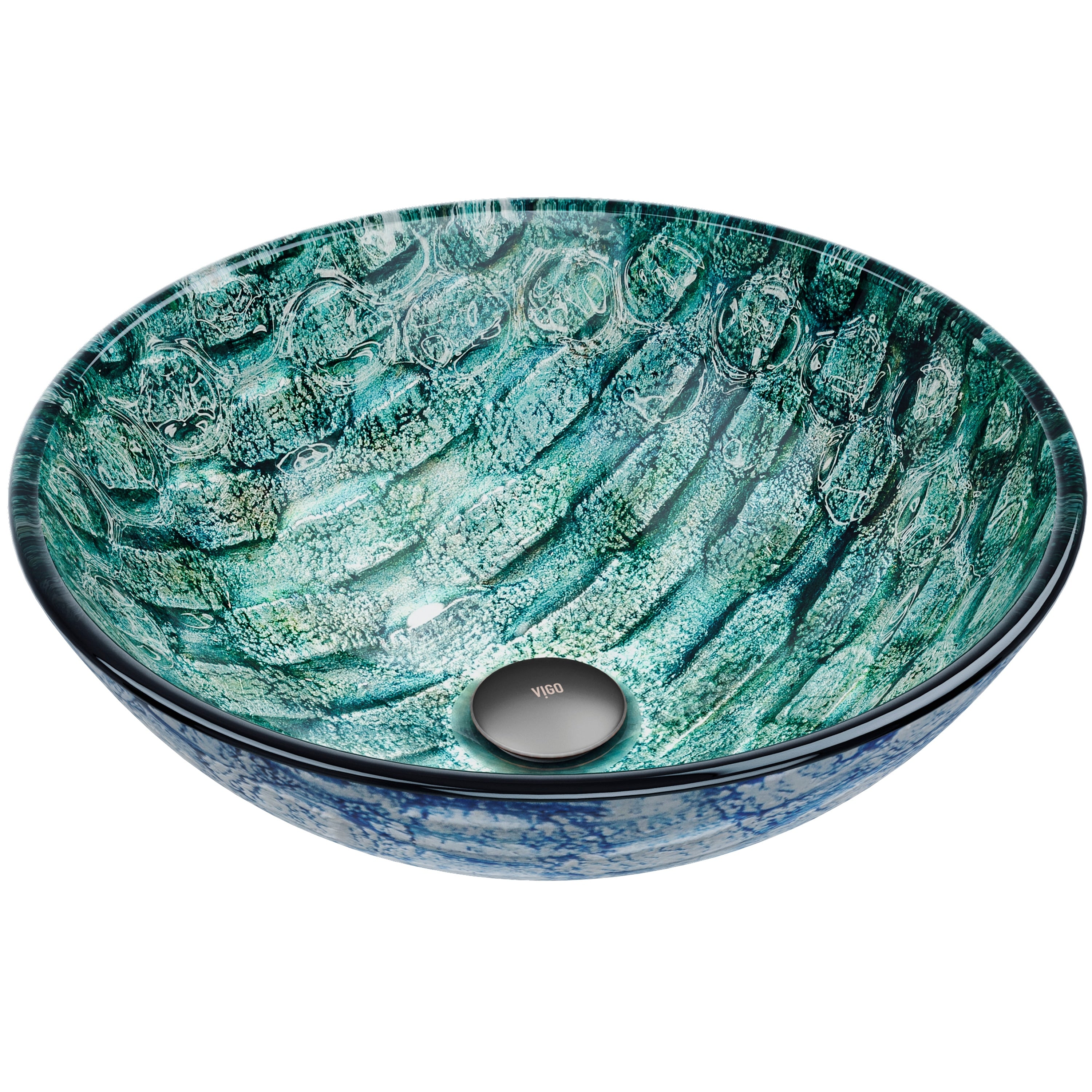 Vigo Russet Glass Vessel Bathroom Sink