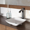 Vigo Hyacinth White Matte Stone Vessel Bathroom Sink