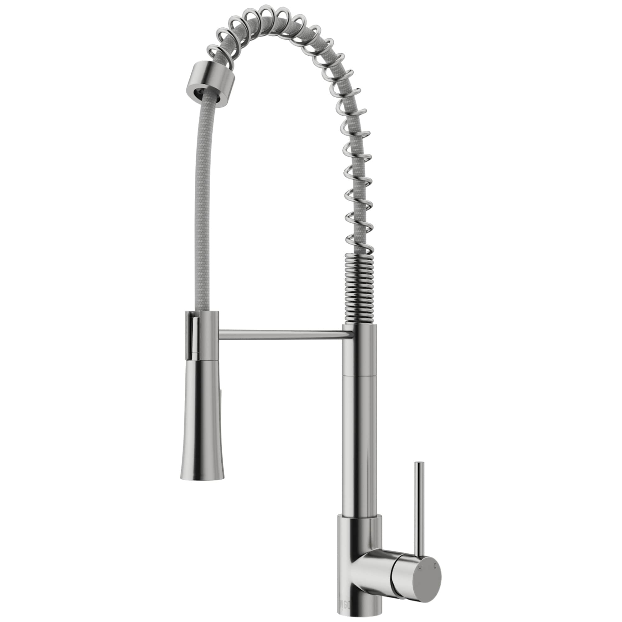 Vigo Laurelton Pull Down Spray Kitchen Faucet In Stainless Steel