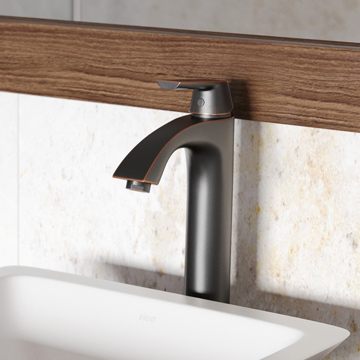 Vigo Linus Chrome Vessel Bathroom Faucet