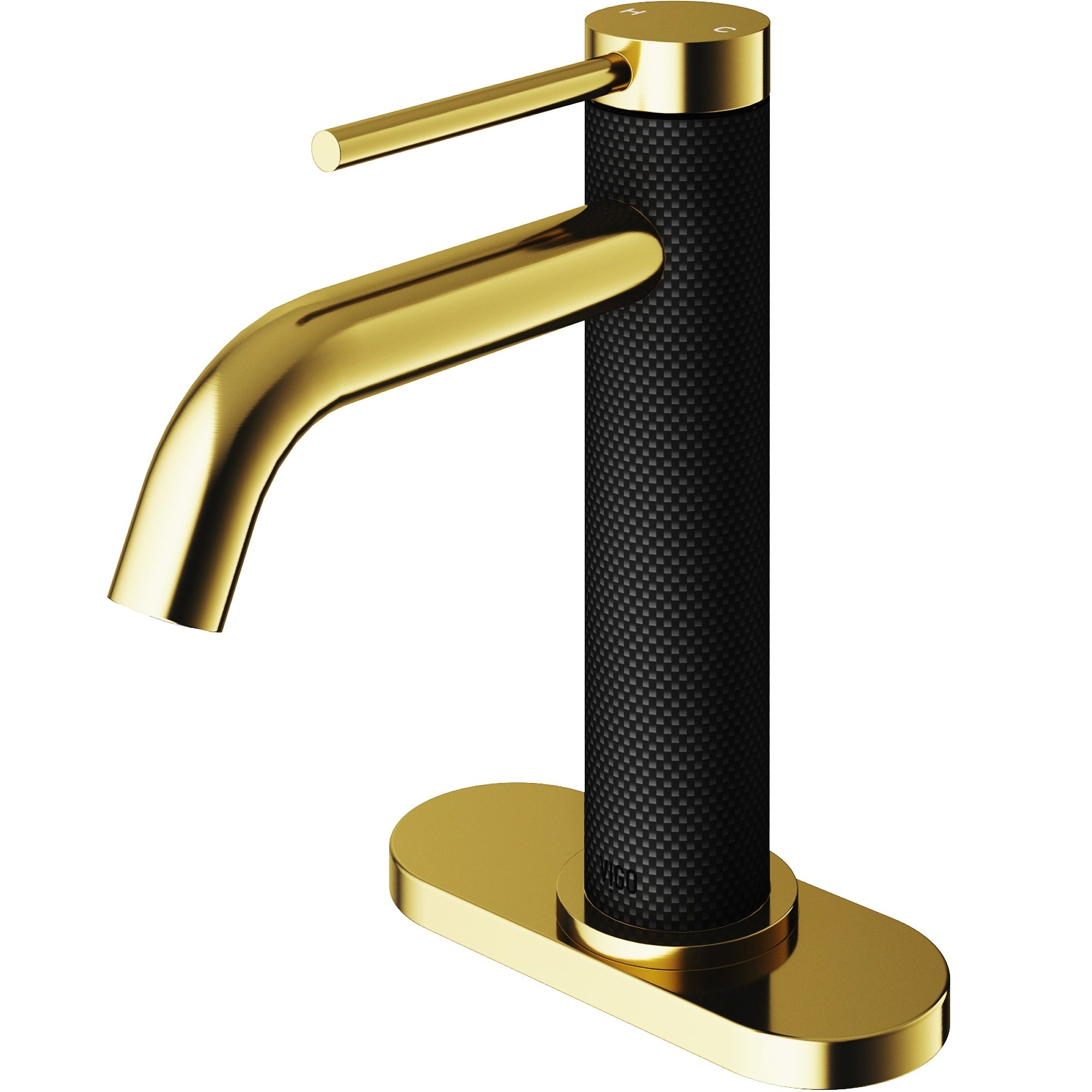 Vigo Madison Single Hole Cfiber Bathroom Faucet In Matte Black
