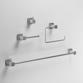 Vigo Meridian 4 Piece Bathroom Hardware Accessory Set With 24 In. Towel Bar Toilet Paper Holder Hand Towel Holder Hook