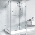 Vigo Frameless Clear Shower Enclosure And Right Base 32 X 48 32 X 48