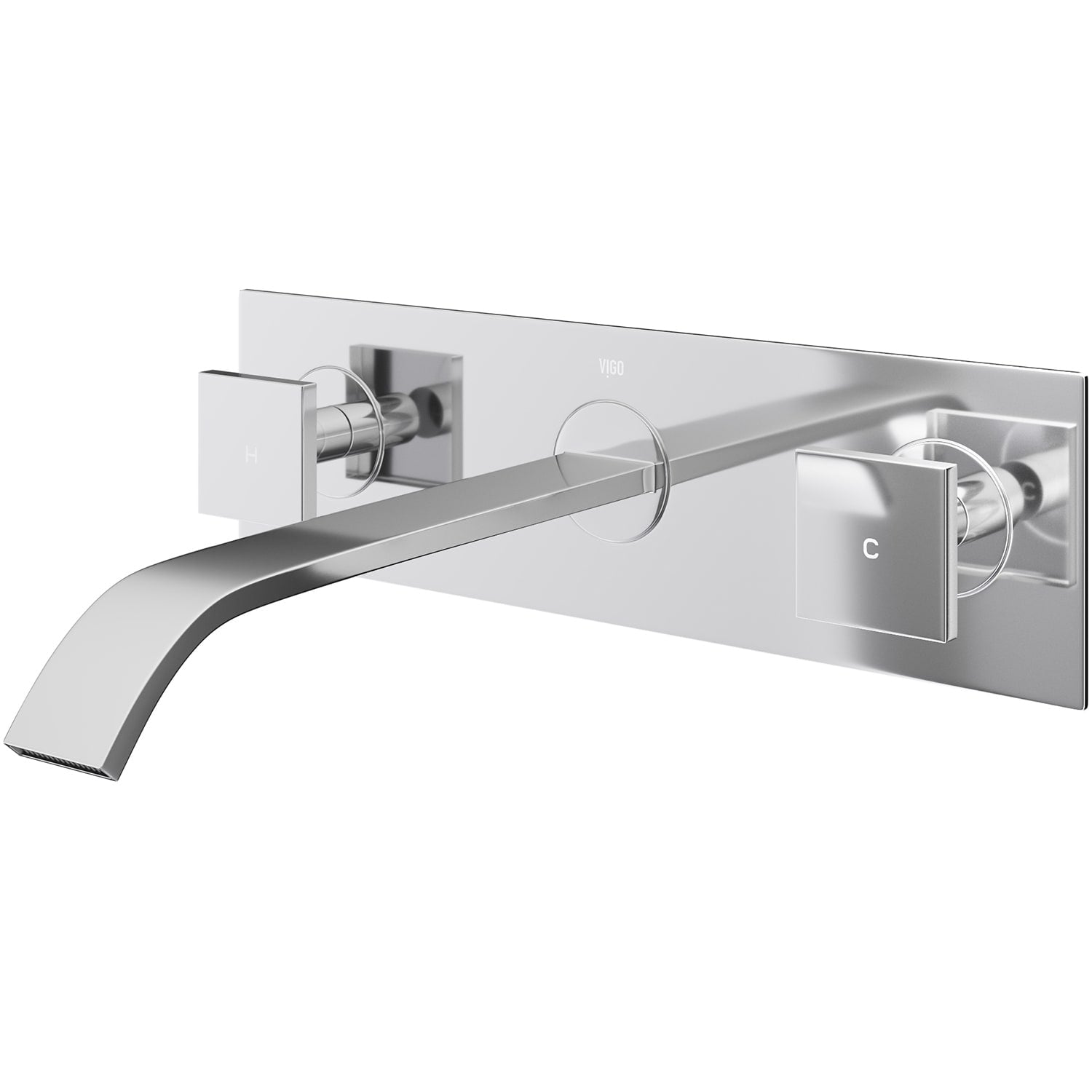 Vigo Titus Matte Black Wall Mount Bathroom Faucet
