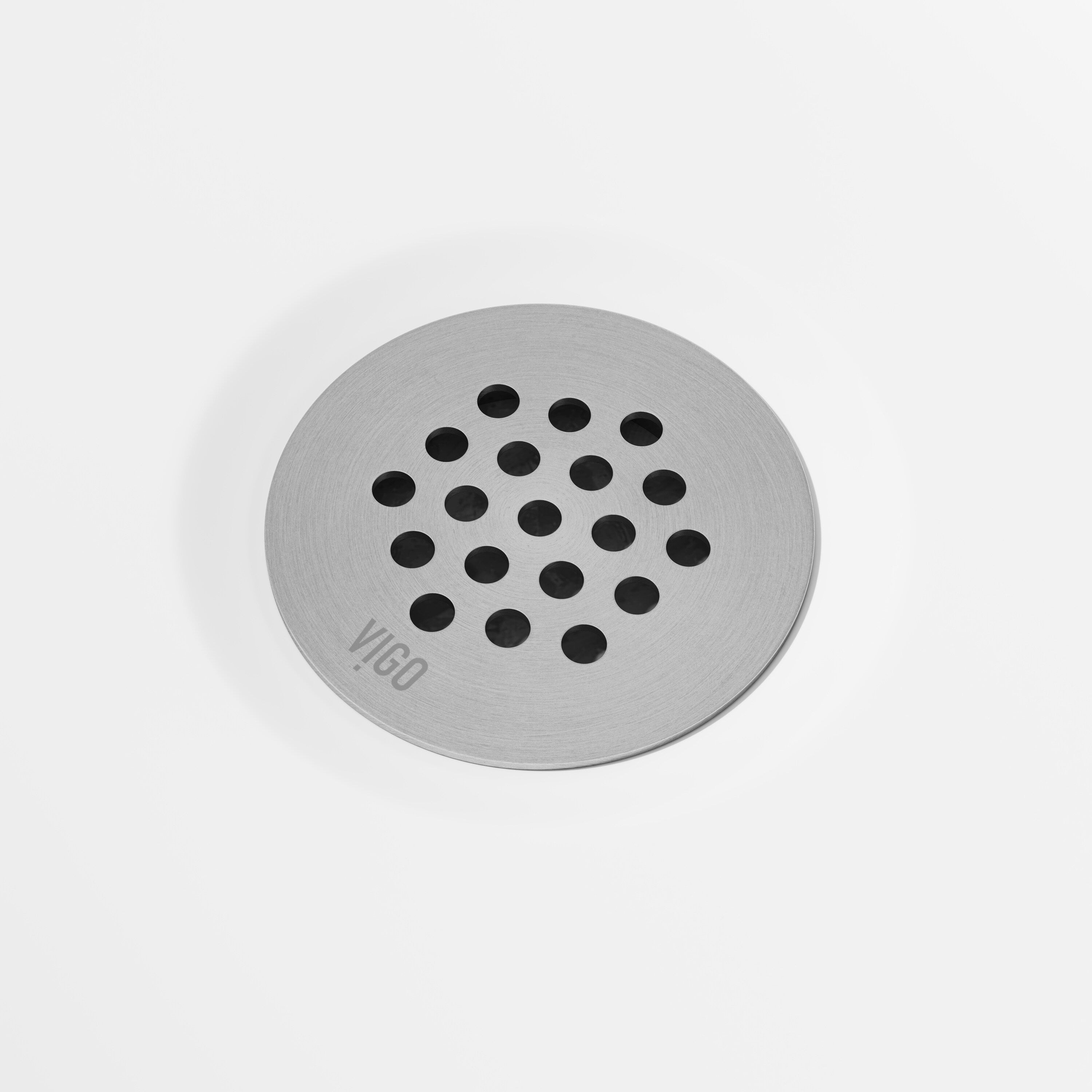 Vigo Vessel Bathroom Sink Grid Drain In Brushed Nickel
