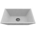 Vigo Vinca White Matte Stone Vessel Bathroom Sink
