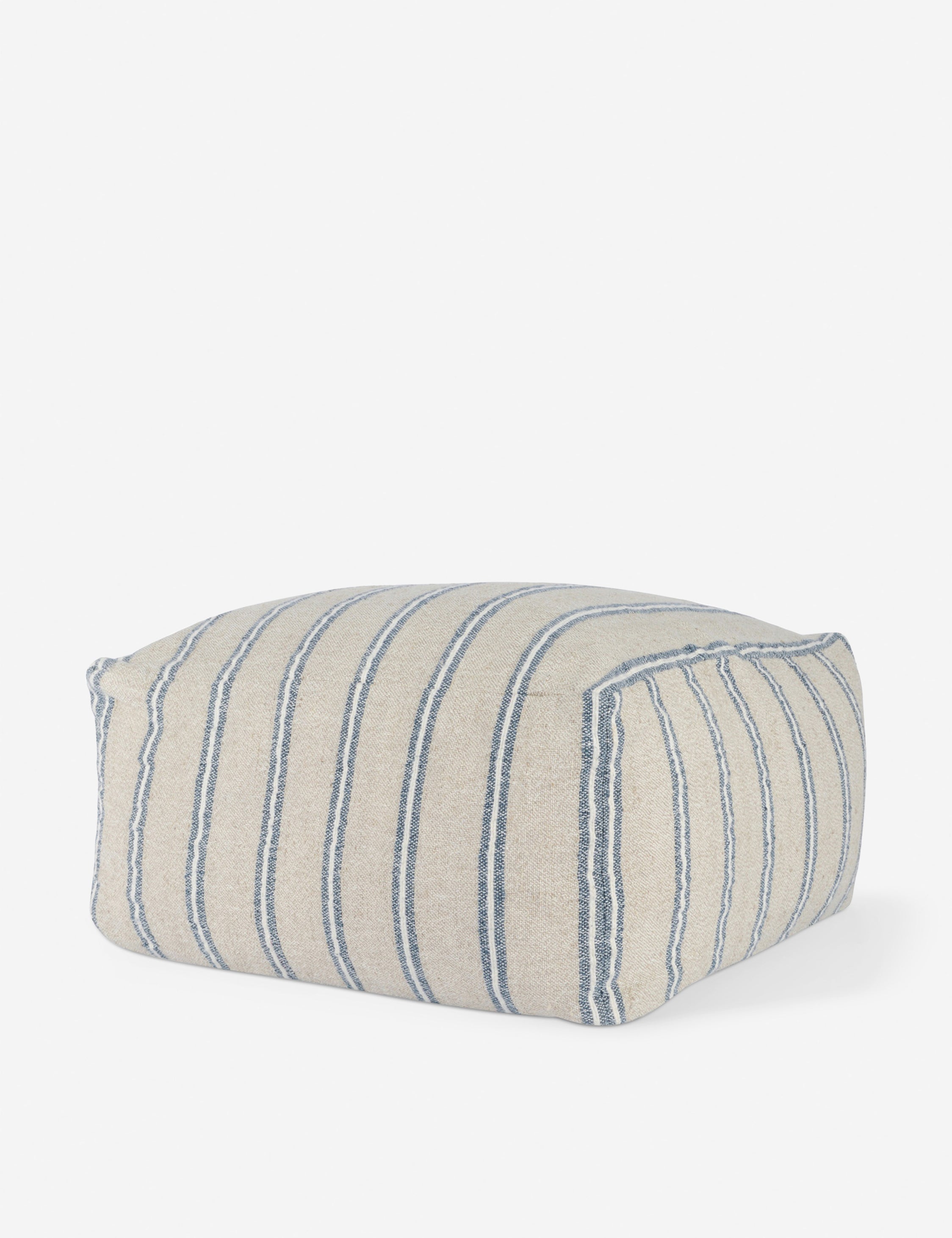Maite Indoor / Outdoor Pouf, 24in x 24in, Natural