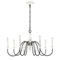 Val De Loire 28 Inch Wide 6 Light Chandelier In White