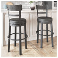 Valebeck Counter Height Swivel Barstool Brown