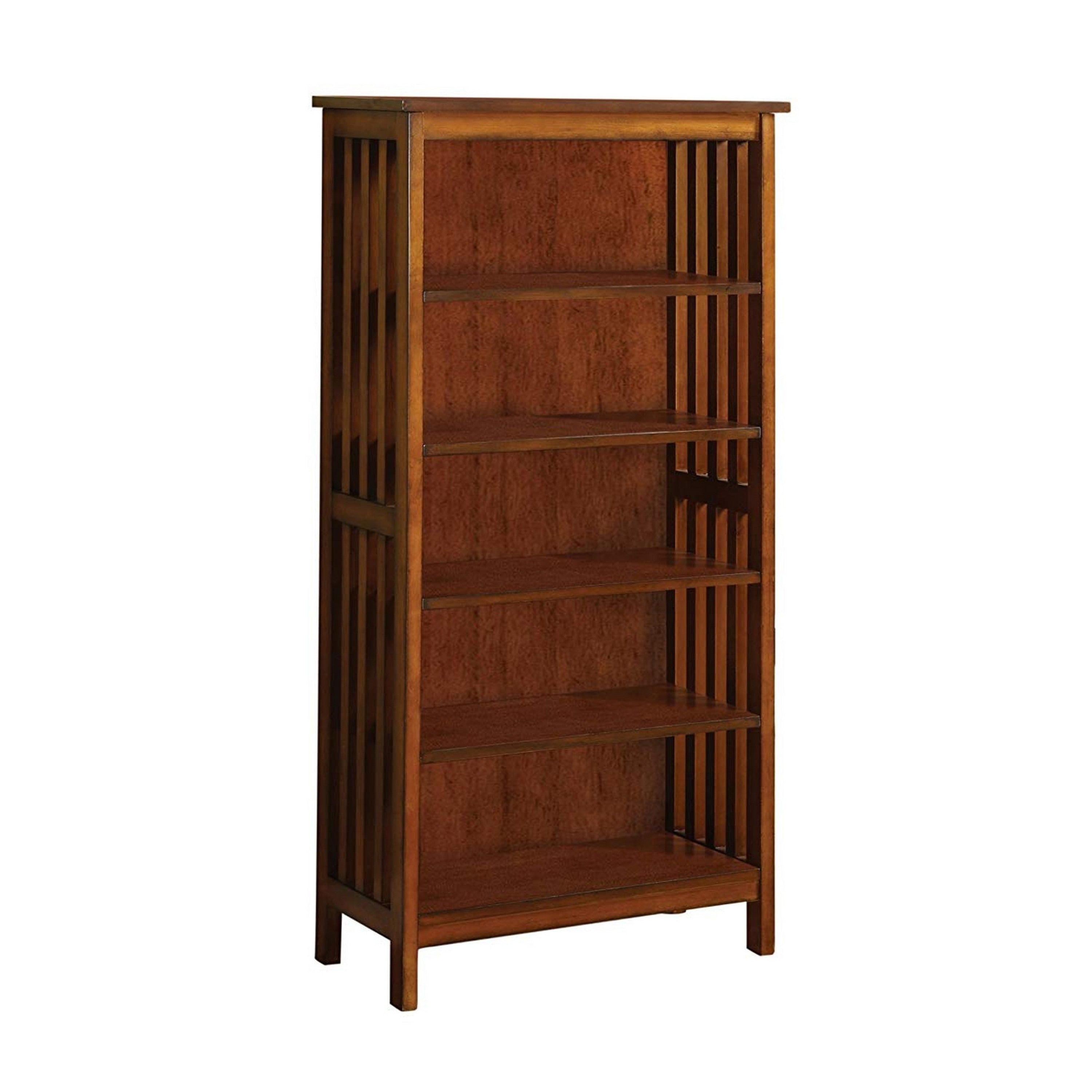 Valencia I Traditional Media Shelf Antique Oak