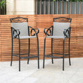 International Caravan Valencia Resin Wicker Bar Height Barstool Set Of 2