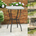 International Caravan Valencia Resin Wicker Bar Height Patio Bistro Table