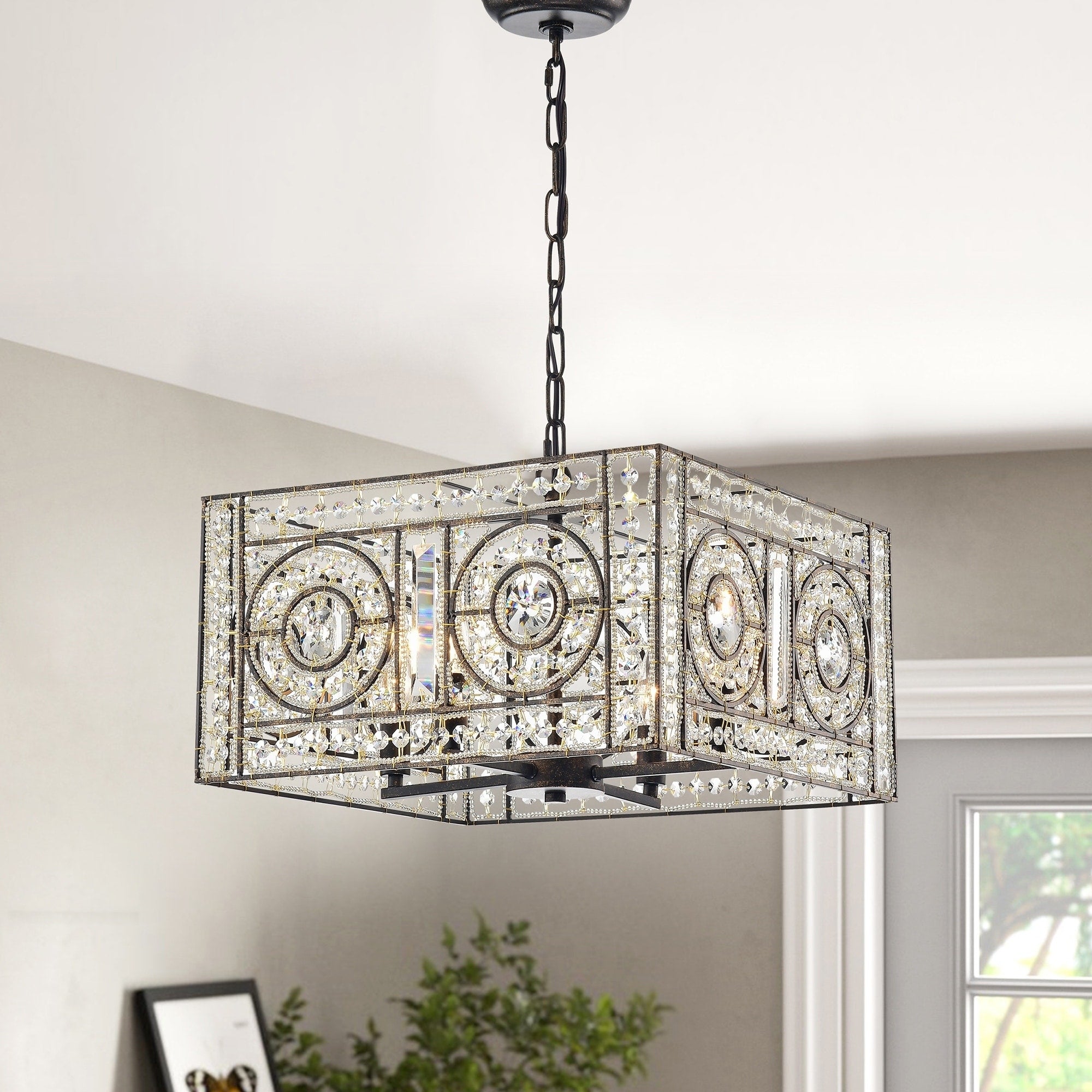 Valentina 4 Light Crystal Chandelier