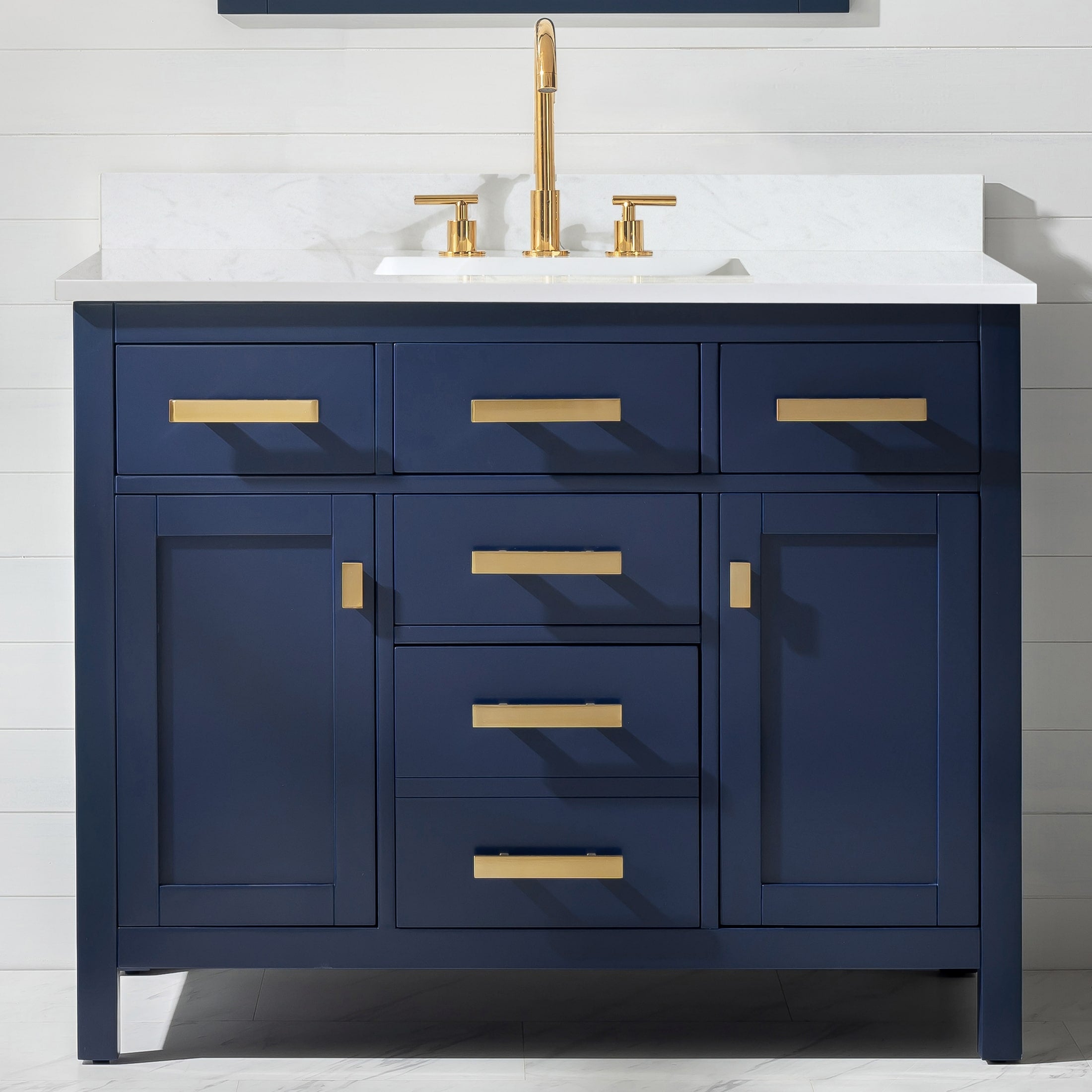 Valentino 42 Single Vanity In Blue
