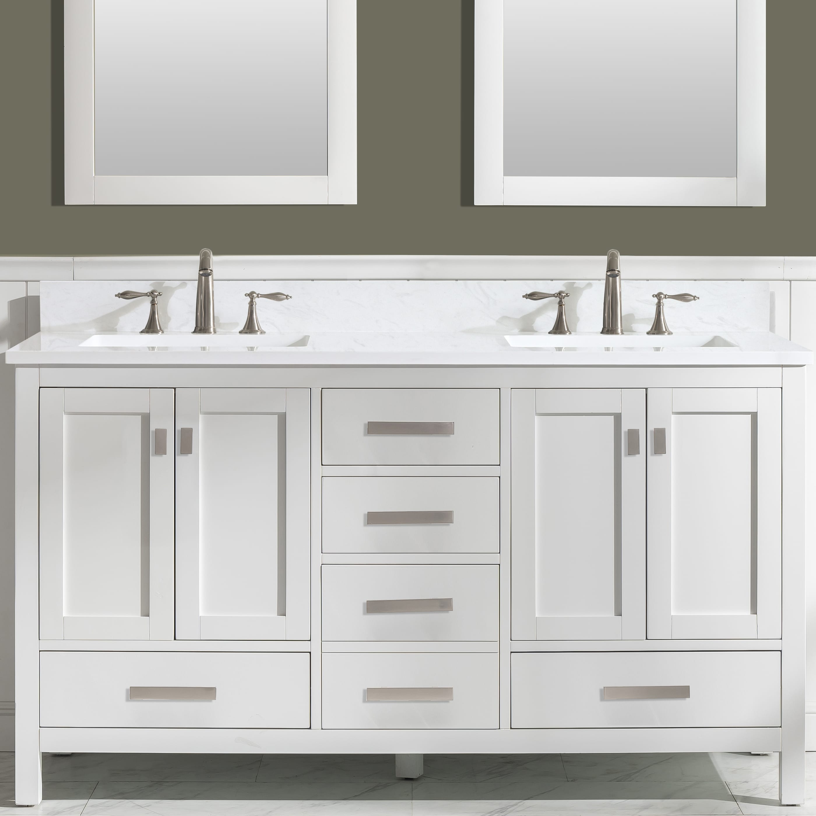 Valentino 60 Single Vanity In White