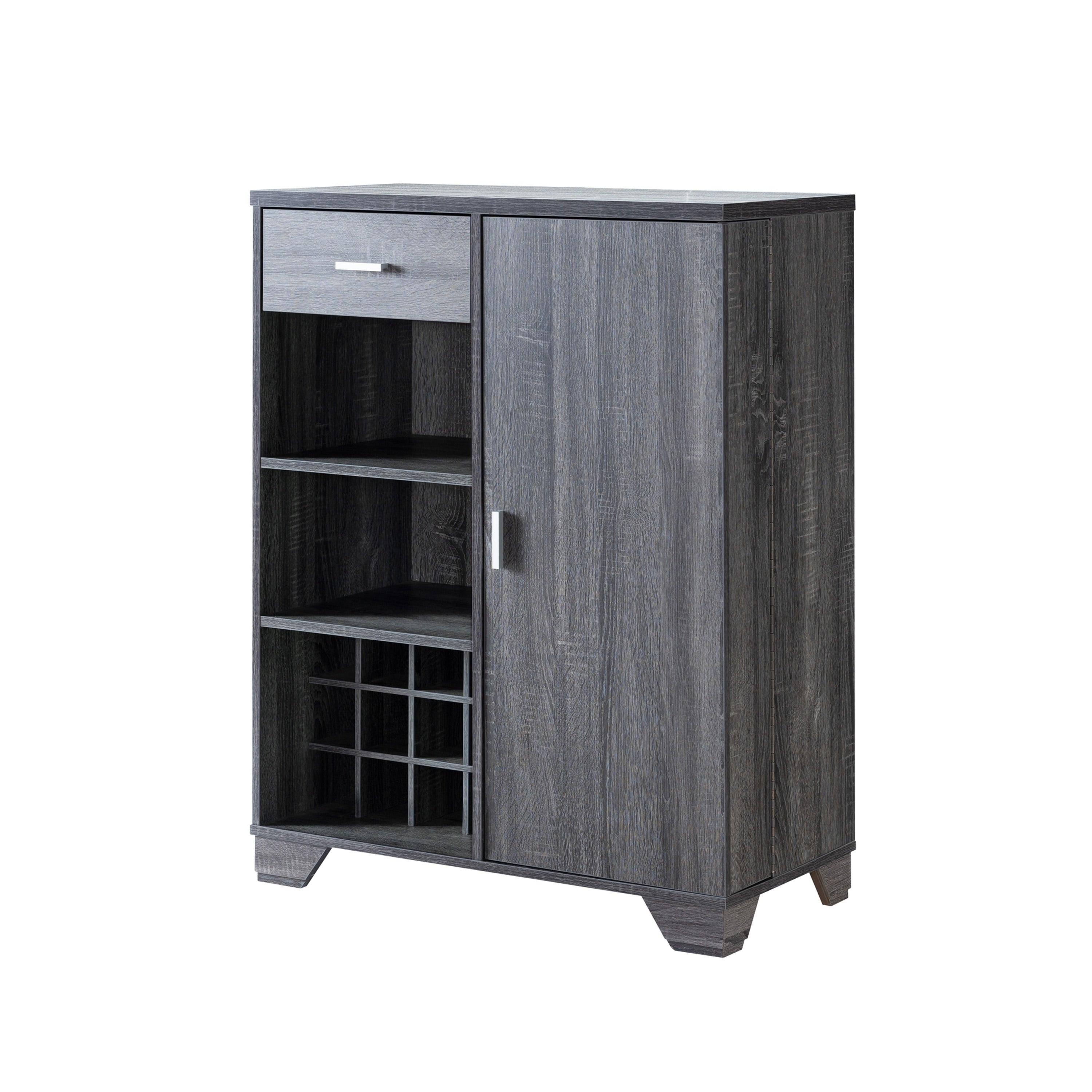 Furniture Of America Valentino Contemporary Multi Storage Bar Cabinet