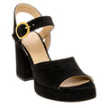 Valentino Fawcette Platform Crust Leather Sandals