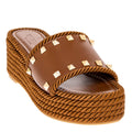 Valentino Rockstud Torchon Flatform Sandals