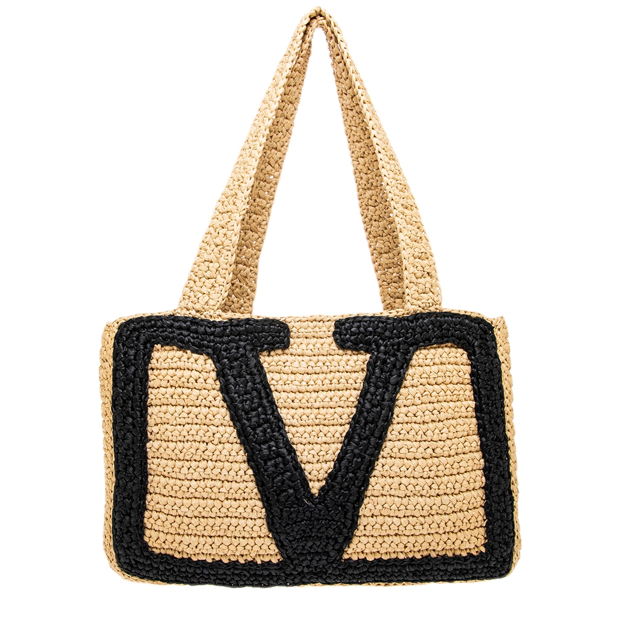 Valentino Viva Superstar Crochet Medium Shopping Bag