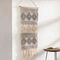 Valerie Hand Woven Wool And Cotton 22 X 44 Inch Bohemian Global Tapestry 22 X 44