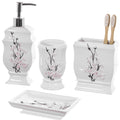 Vanda Bath Accessory 4 Piece Set