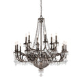 Vanderbilt 23 Light English Bronze Crystal Chandelier