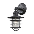 Vandon 13 Inch High 1 Light Outdoor Wall Sconce In Textured Matte Black 13 Inch Tall