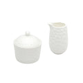 Red Vanilla Marble Covered Sugar Bowl Creamer Set