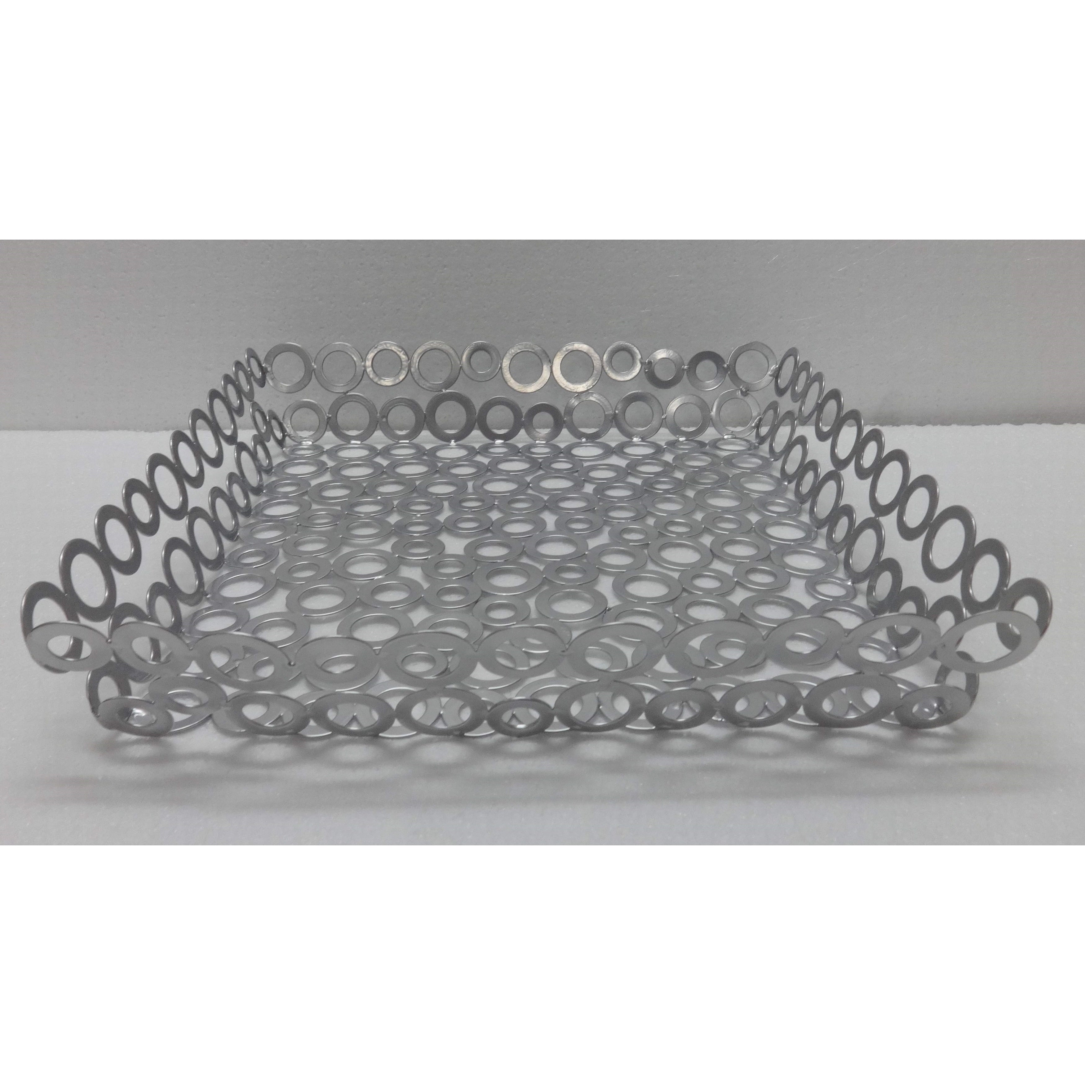 Vanilla Rings Square Basket 13.25 X 2.5