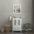 Vanity Art Oak 24 Inch Single Sink Ceramic Top Bathroom Vanity Set