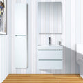 Vanity Art 24 Inch Wall Hung Single Sink Bathroom Vanity With Resin Top