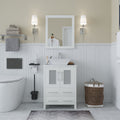 Vanity Art 24 Inch Single Sink Bathroom Vanity Set With Ceramic Top