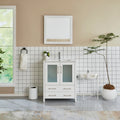 Vanity Art Wood Ceramic 30 Inch Single Sink Bathroom Vanity Set
