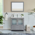 Vanity Art Single Sink 36 Inch Bathroom Vanity Set With Ceramic Top