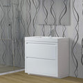 Vanity Art 36 Inch Single Sink Bathroom Vanity With Resin Top