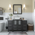 Vanity Art 48 Inch Single Sink Bathroom Vanity Set With Ceramic Top