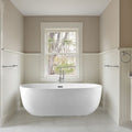 Vanity Art 59 Inch Freestanding Acrylic Soaking Bathtub