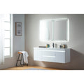 Vanity Art 60 Inch Wall Hung Single Sink Resin Top Bathroom Vanity