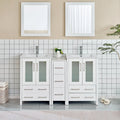 Vanity Art Ceramic 60 Inch Double Sink Bathroom Vanity Set