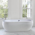 Vanity Art 71 Inch Freestanding Acrylic Soaking Bathtub