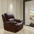 Vanity Art Bonded Leather Reclining Chair In Black Brown 8018 1